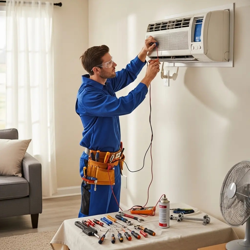 Alaşehir Hotpoint Hotpoint klima gaz dolumu ve bakım – Enerji verimliliği artırıldı. - Teknik servis örneği